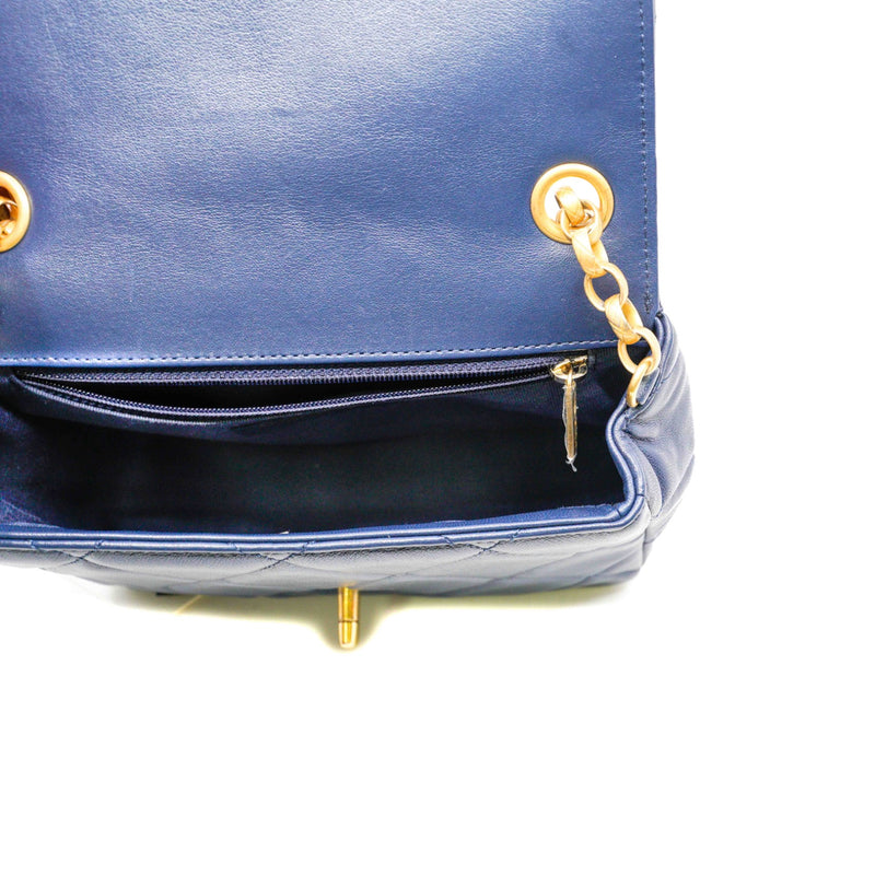 mini square cf in lambskin navy ghw #U0N7XXXX