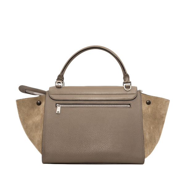 trapeze medium in leather beige/suede phw