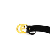 thumbnail GG Marmont wide belt with shiny buckle ghw 105cm