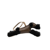 thumbnail Buddy charm in Shearing/ lambskin noir/ chocolat/ etoupe