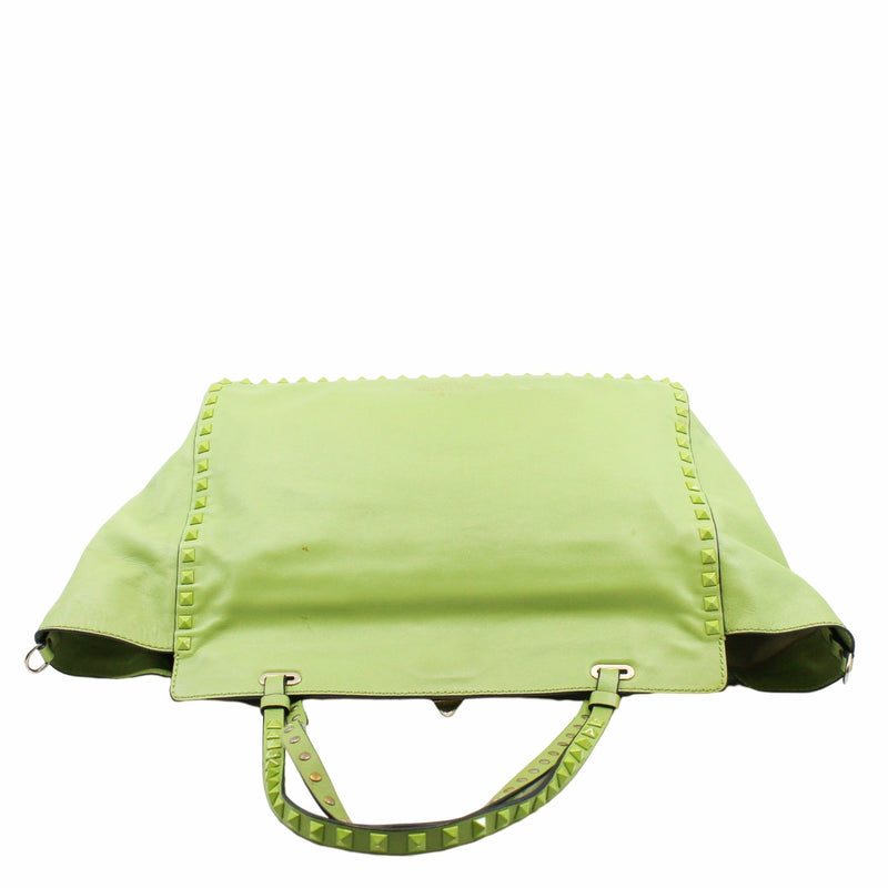 tote medium bag with strap green ghw - L'UXE LINK