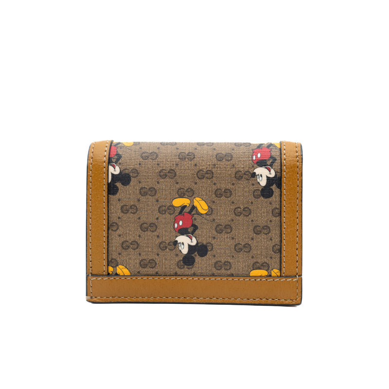 Disney Card Case Wallet In Mini GG Supreme GHW - L'UXE LINK
