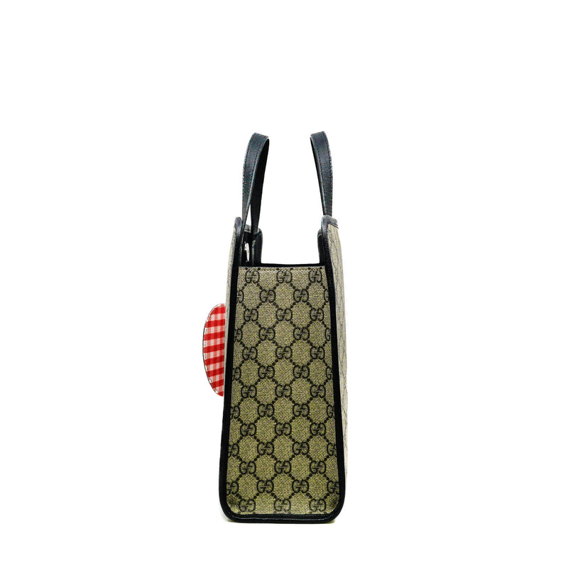 Children’s GG Supreme Canvas/Leather With Apple Tote Bag PHW - L'UXE LINK