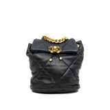 thumbnail 19 bag backpack in black lambskin seri UUXPXXXX