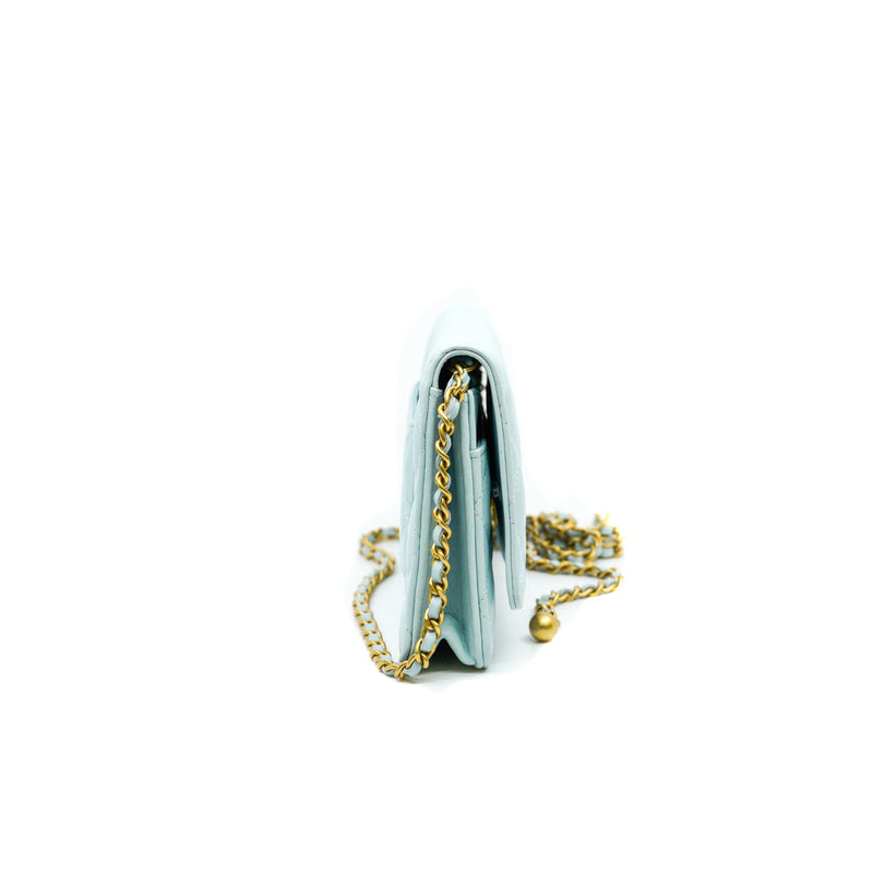 woc in baby blue lambskin with pearl crush ghw