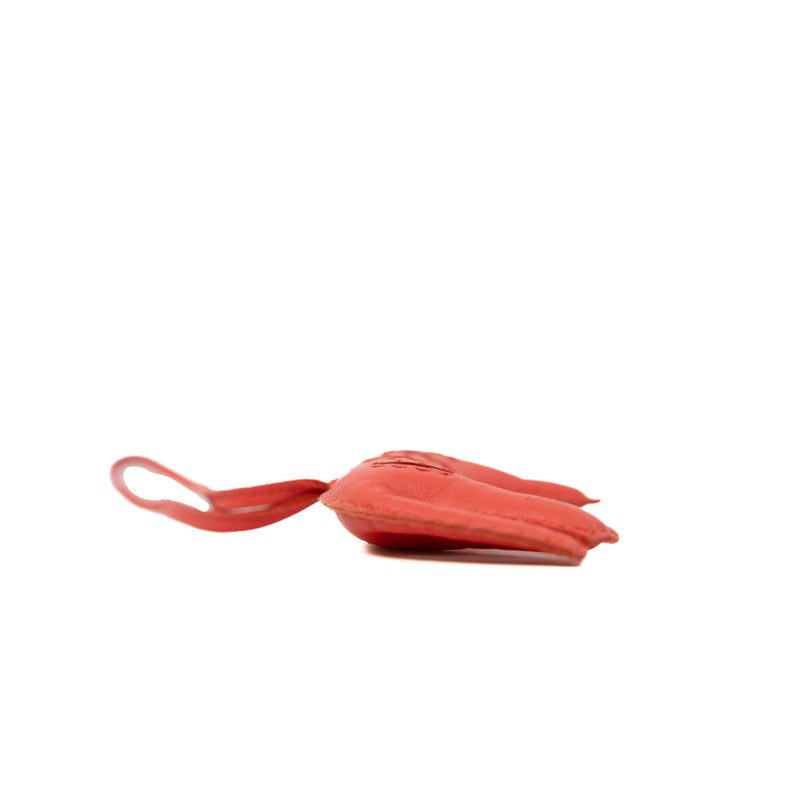 Milo Rooroo Tiger In Rose Texas/Rouge Indien Lambskin Bag Charm - L'UXE LINK