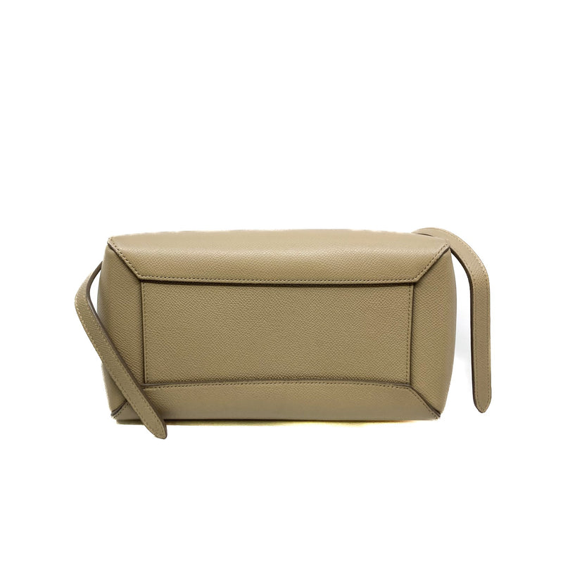 MICRO BELT BAG in calfskin light taupe