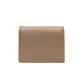 thumbnail short wallet in beige leather - L'UXE LINK