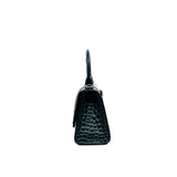 thumbnail XS hourglass in dark green ccd embossed phw
