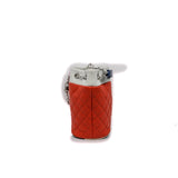 thumbnail tote bucket in lambskin orange/white phw seri 23