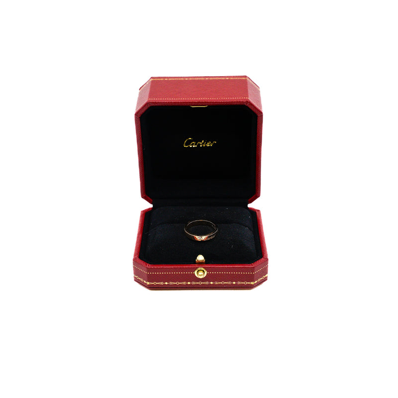 C de cartier one diamond wedding ring in 18k rg #50  seriGJZ199 rrp 2540 - L'UXE LINK