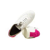 thumbnail quicker sneaker in leather white/pink #36