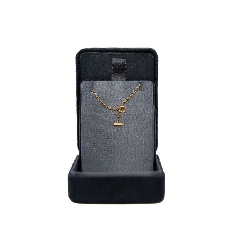 Small 18k Rose Gold Smile Round Diamonds Bracelet - L'UXE LINK