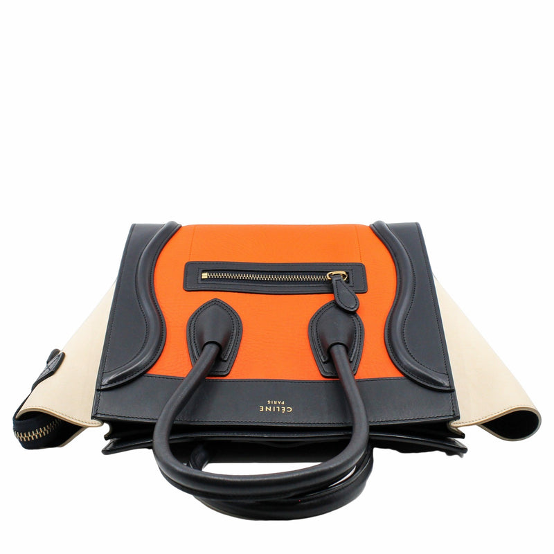 micro luggage orange red mix navy beige - L'UXE LINK