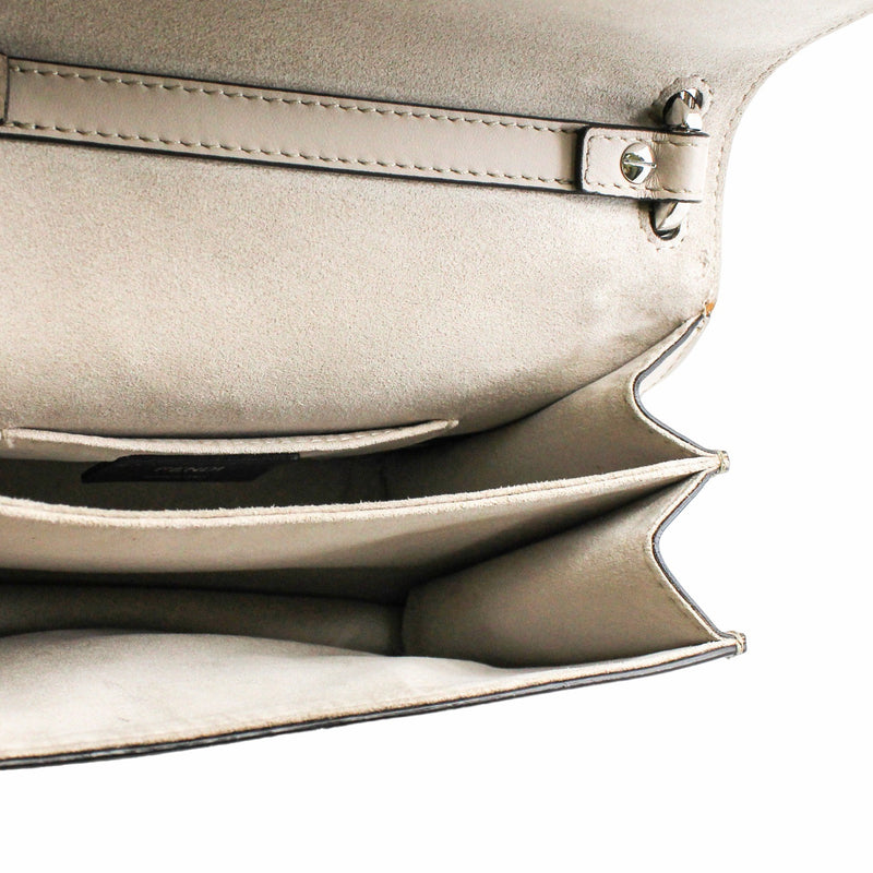 Kan I Shoulder Bag Small Calfskin grey - L'UXE LINK
