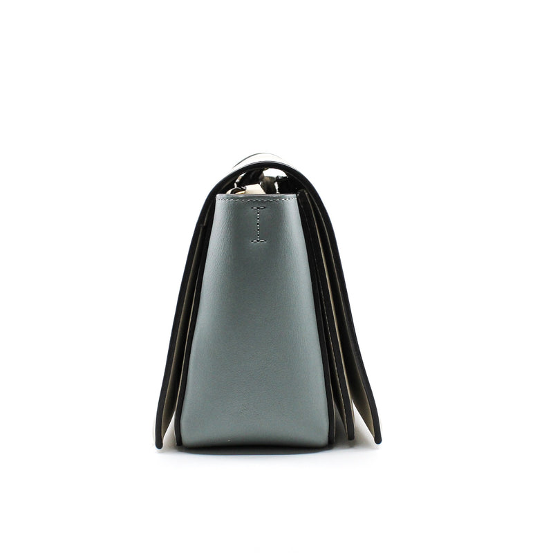 Frame Shoulder Bag beige mix gray blue - L'UXE LINK