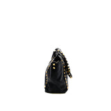 thumbnail small rockstud trapeze in black grained calfskin ghw