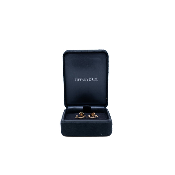 Smile diamond Earrings in 18k rg - L'UXE LINK