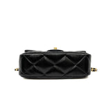 thumbnail mini cf with handle in black shiny calfskin ghw #CP82XXXX