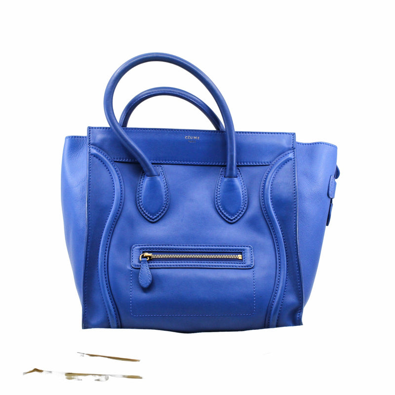 Luggage  mini leather blue ghw - L'UXE LINK