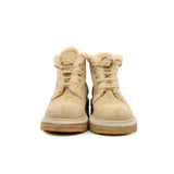 thumbnail ankle boots with fur in beige suede #37