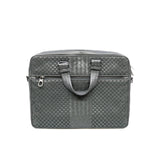 thumbnail intrecciato man's massager bag in dark green phw