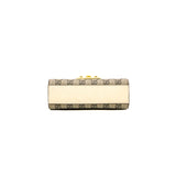 thumbnail small padlock in beige leather ghw