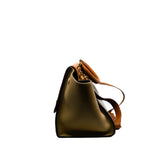 thumbnail small trapeze in leather beige/winered/brown ghw