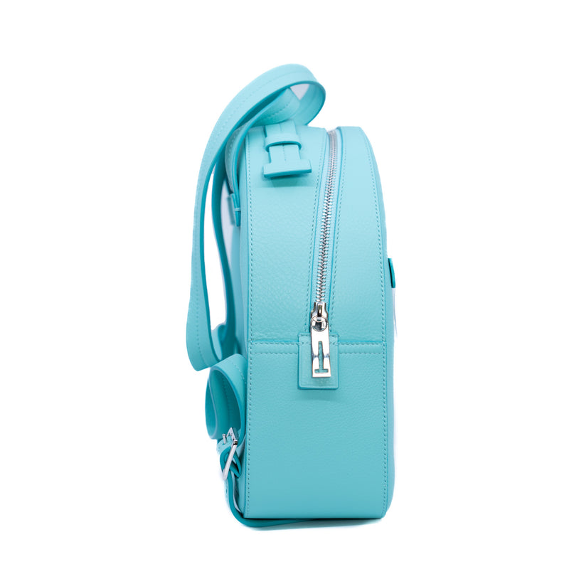 Backpacks Casual Style Calfskin Leather Elegant Style Logo Blue PHW - L'UXE LINK