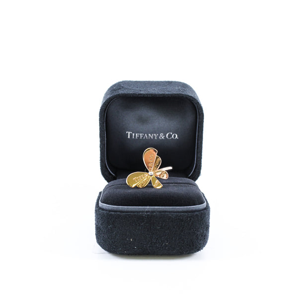 love bugs Butterfly Ring in 18k Rose Gold and Sterling Silver rrp 2950 - L'UXE LINK