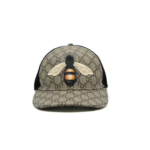 baseball hat in gg canvas with bee pattern Xs 56cm