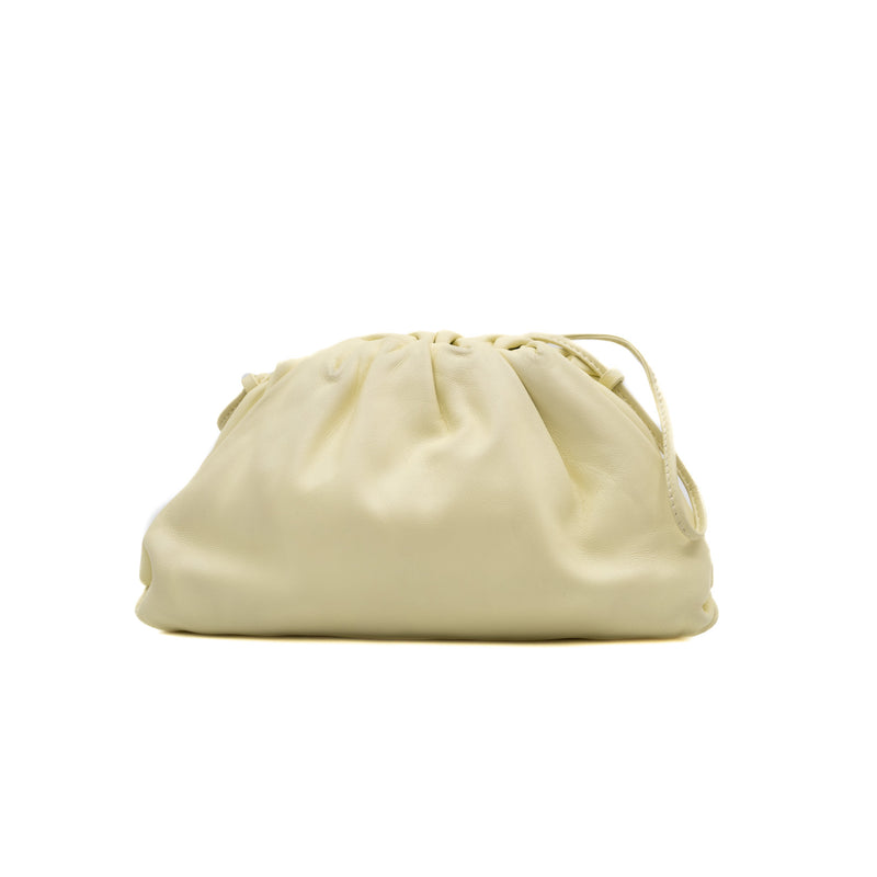 Mini Pouch In Light Yellow Calf Leather GHW - L'UXE LINK