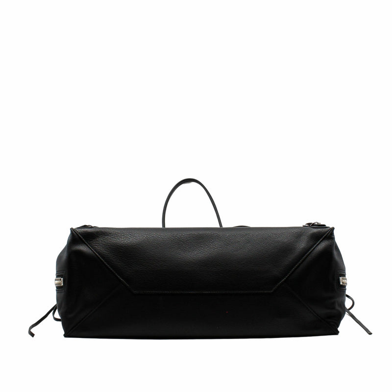 PAPER A4 BAG LEATHER BLACK PHW - L'UXE LINK