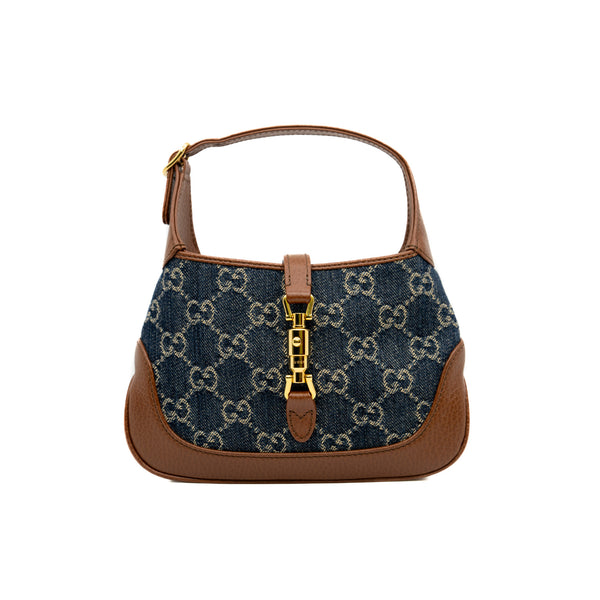 mini Jackie 1961 in denim/brown leather ghw 2022