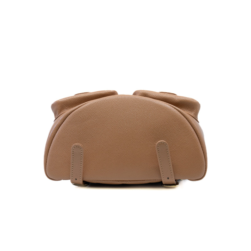 Small Duma Triple Pack Backpack Caviar Dark Beige LGHW Seri K1EBXXXX - L'UXE LINK