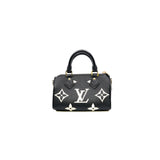 thumbnail nano speedy in Monogram Empreinte Leather black/white ghw