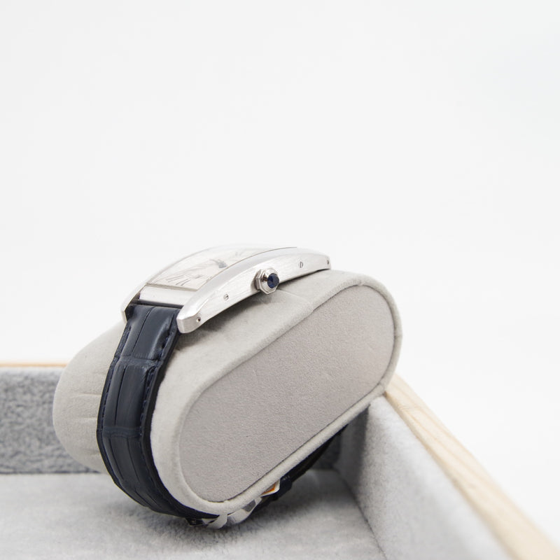 Tank Americaine steel men watch with navy CCD band - L'UXE LINK