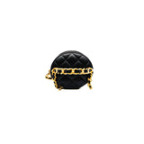 thumbnail vanity with top handle in lambskin black ghw