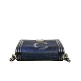 thumbnail cc crystal studded boy bag in black lambskin