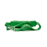 thumbnail cassette crossbody bag in glossy leather green phw