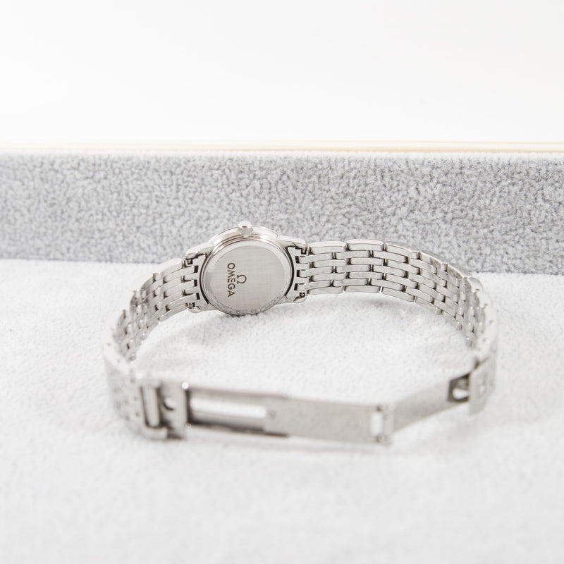 21mm white MOP diamond steel #90121805 - L'UXE LINK