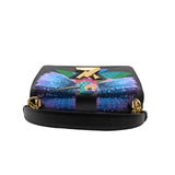 thumbnail mm epi sequins bird motif in black leather ghw