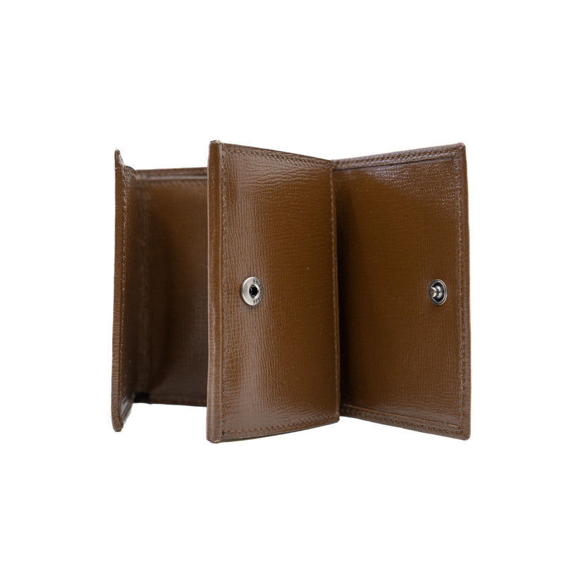 Gucci Balenciaga Collaboration Brown/Beige GG Canvas The Hacker Project Trifold Compact Wallet - L'UXE LINK