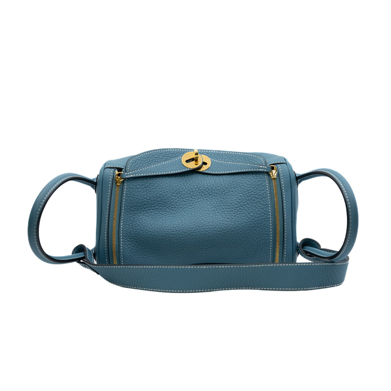 Lindy 26cm in tc d2 new bleu jean ghw b stamp