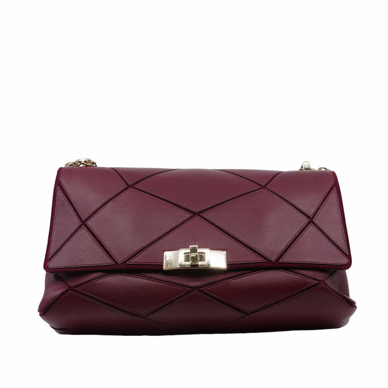 Flap Bag  MM Wine Red - L'UXE LINK