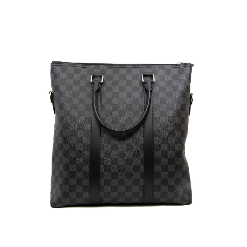 Graphite Anton tote bag in Damier Graphite coated canvas phw - L'UXE LINK