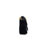 thumbnail GG marmont shoulder bag in black velvet ghw