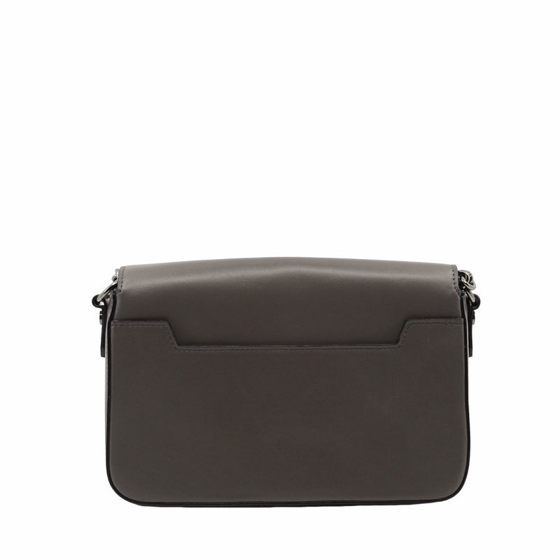 Natalia Chain Shoulder Bagg Leather Black phw - L'UXE LINK