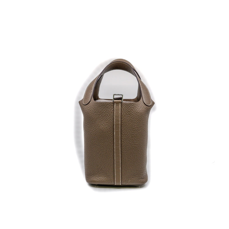 picotin 18cm in etoupe epsom TC stamp A PHW