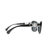 thumbnail women's black frame gray lens butterfly sunglasses